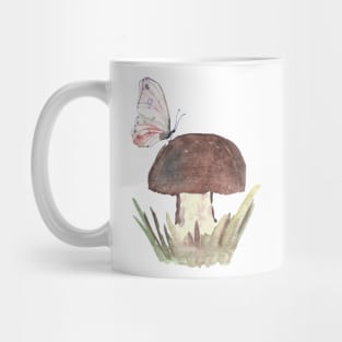 Mushroom and Butterfly Mug